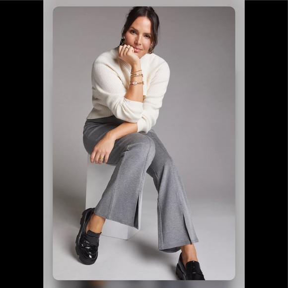 Anthropologie Maeve Seamed Flare Pants - Picture 2 of 4